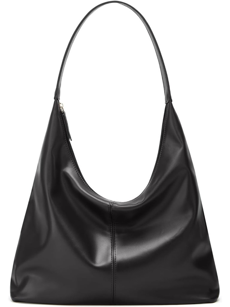 Trendy Suede Crescent Shoulder Bag Women Tote Bag Satchels Crossbody Purse Top-H